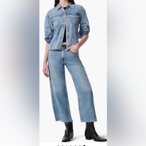 rag & bone Andi high rise Flare Wide Leg ankle length Jeans - Picture 4 of 13